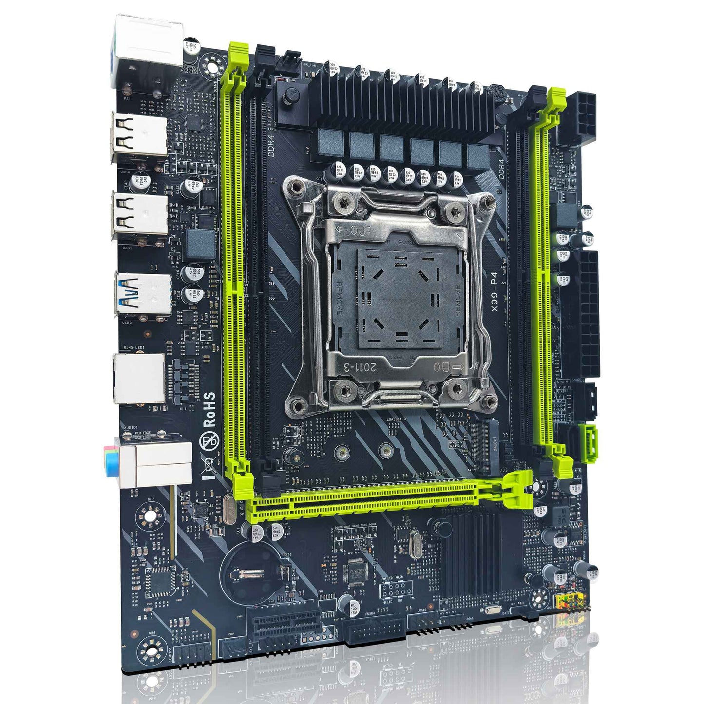 Kit Placa Mãe ZSUS X99 P4 com Processador Intel LGA2011-3 Xeon E5 2680 V4 Memória RAM DDR4 16GB (1*16GB) 2133MHZ NVME M.2 SATA