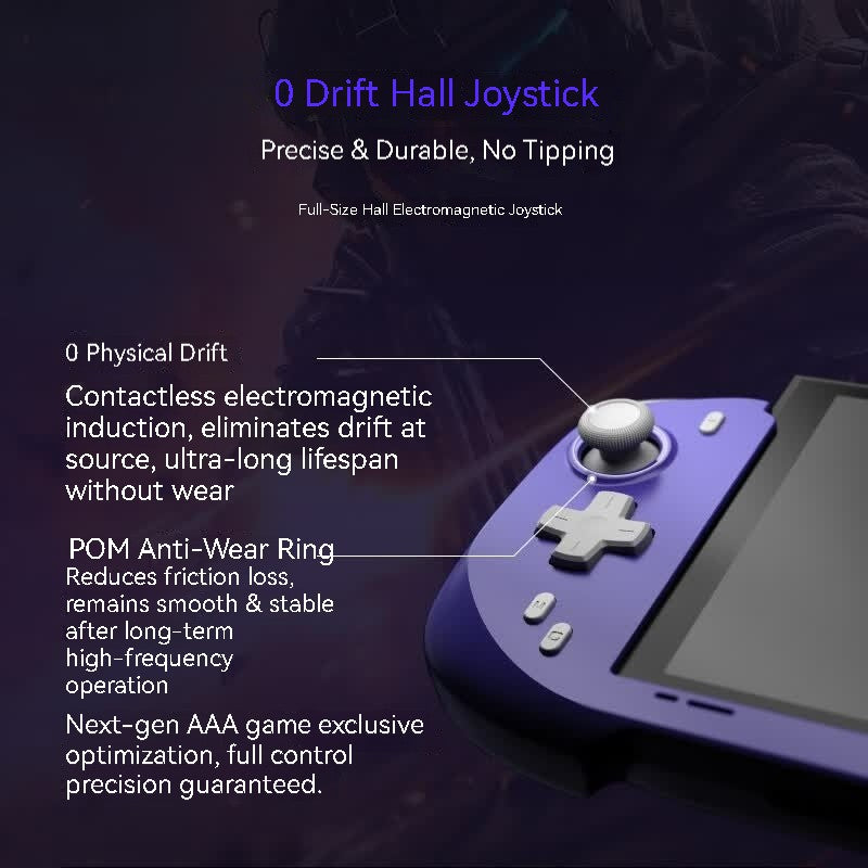 Ergonomic Abxylute N6 Direct?Attach Game Grip Controller Vibration Motion Detect for Switch 2 Handheld Gaming for Keen Gamers