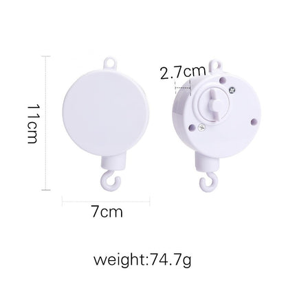 Baby Wooden Bed Bell Cartoon Rabbit Mobile Hanging Rattles Toy Hanger Crib Mobile Bed Bell Wood Toy Holder Arm Bracket Kid Gifts