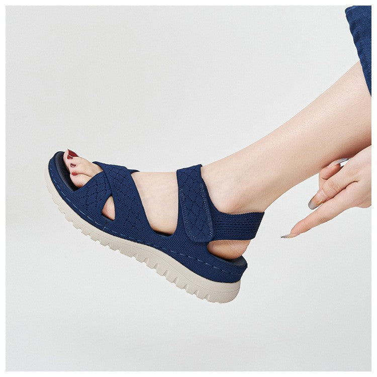 Low Sandals Woman Leather Shoes Summer Heels Large Size Low-heeled Girls Sports Big Comfort Fashion Clogs 2024 Slides Scandals