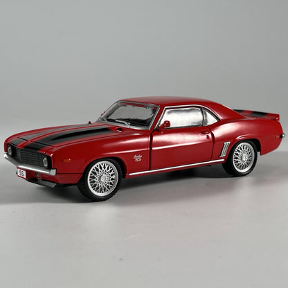 1:32 Chevrolet Camaro SS 350 1969 Super Carro Esportivo Clássico Liga Diecast Modelo de Carro Veículos em Miniatura Enfeites de Alta Simulação