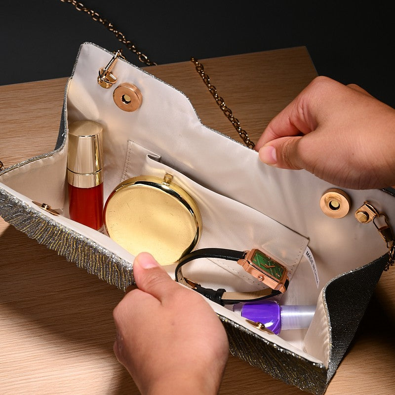 Light Luxury Pattern Chain shoulder Bag Simple And Versatile Handheld Underarm hand Bag women wedding party Evening gift Bags