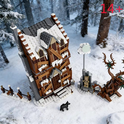 MOC Building Set Screaming Hut Whomping Willow Model Magic Movie DIY Assembly Toy Birthday Christmas Gift