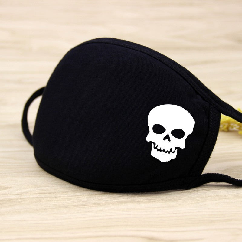 1PCS Unisex Black Cotton Mouth Mask Reusable Mask Dustproof Washable Face Mask Anime Masks For Cycling Camp Mascarillas