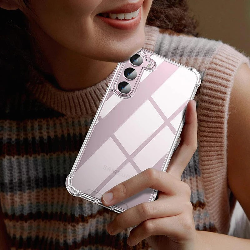 Capa Híbrida Antichoque Para Samsung Galaxy S26 S25 FE S24 S23 S21 S22 Plus Ultra Capa Dura Transparente Para Samsung A56 A36 A54 A53