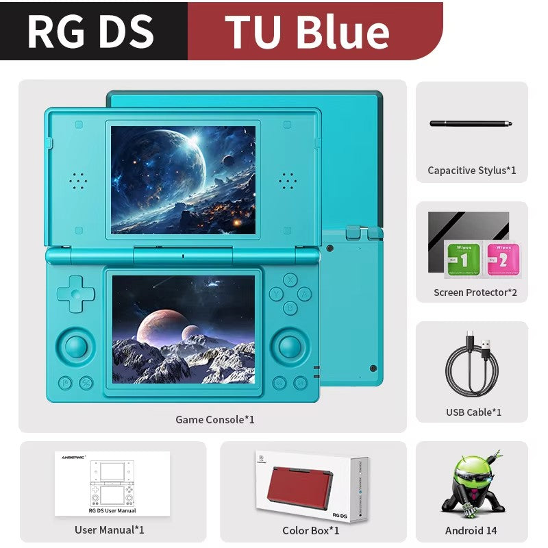 Anbernic RG DS Video Game Console Dual 4.0” IPS Screen Android 14 Support Dual Application On Split Screens & Hall Switch Chip