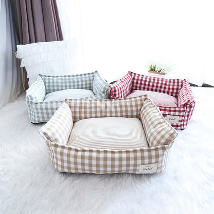Cama para Cães e Gatos, Casa Canil para Cães de Pequeno e Médio Porte, Sofá para Gato, Cama para Dormir, Mobília, Suprimentos para Animais de Estimação, Acessórios