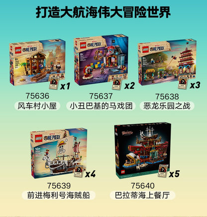Lego One Piece 75638 Batalha no Paraíso do Dragão Blocos de Montar Educacionais Brinquedo Presente de Dia das Crianças para Meninos e Meninas