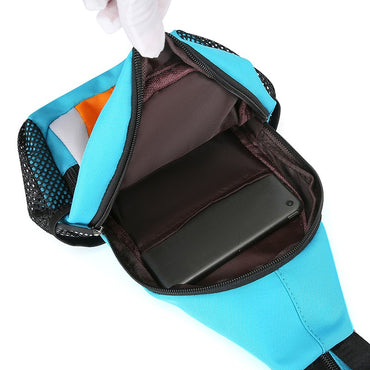 New outdoor leisure multifunctional single shoulder crossbody bag with large capacity Oxford cloth men's chest bag