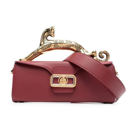 Elegant Fashion Luxury Brand Replica Handbag for Women New In High-Quality Metal Handle Designer Shoulder Bag Rectangular Shape