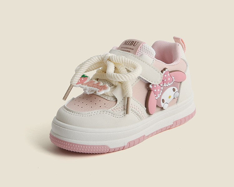 2025 Children's Casual Shoes Girls Comfortable Board Shoes Breathable Non Slip Running Shoes Sneakers