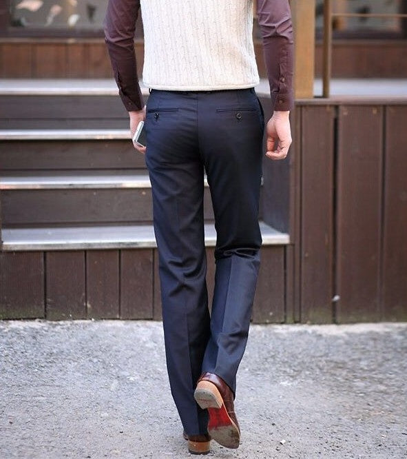 Male Suit Trousers Business Straight Social Tailoring White Clothing Dress Men's Summer Pants Premium Up Slacks Elegant