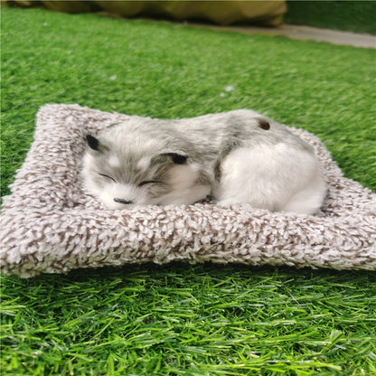 Car Ornaments Cute Simulation Sleeping Cats Decoration Automobiles Lovely Plush Kittens Doll Toy Children Gifts Auto Accessories