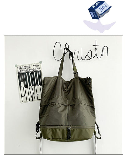 Mochila Feminina e Masculina Grande Capacidade Unissex Mochilas Nylon Impermeável Bolsa Esportiva Bolsas Escolares Tendência Portátil Lazer Viagem Bolsa de Mão