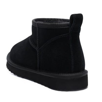 Bebealy Winter Suede Boots For Women Classci Genuine Brand Women Boots Outdoor Short Plush Antiskid Ankle Boots Cozy Fuzzy Boots