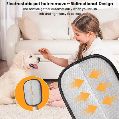 Luva Removedora de Pelos de Animais Luvas Eletrostáticas Dupla Face Reutilizáveis Laváveis Escova de Limpeza para Remover Pelos de Cães e Gatos