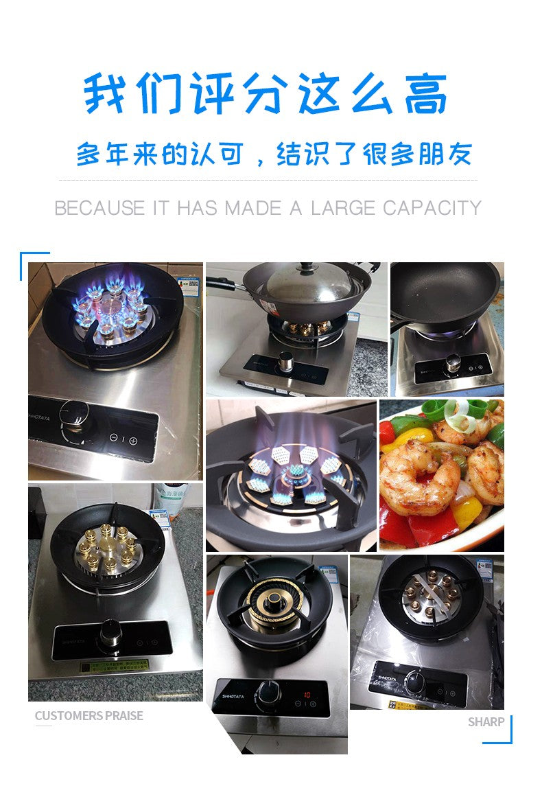 Cozinhas Planejadas Fogões Fogão a Gás Único Fogão de Aço Inoxidável Fogo Forte Fogões de Mesa Cozinha para Uso Doméstico