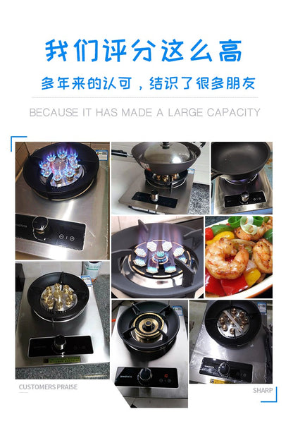 Cozinhas Planejadas Fogões Fogão a Gás Único Fogão de Aço Inoxidável Fogo Forte Fogões de Mesa Cozinha para Uso Doméstico