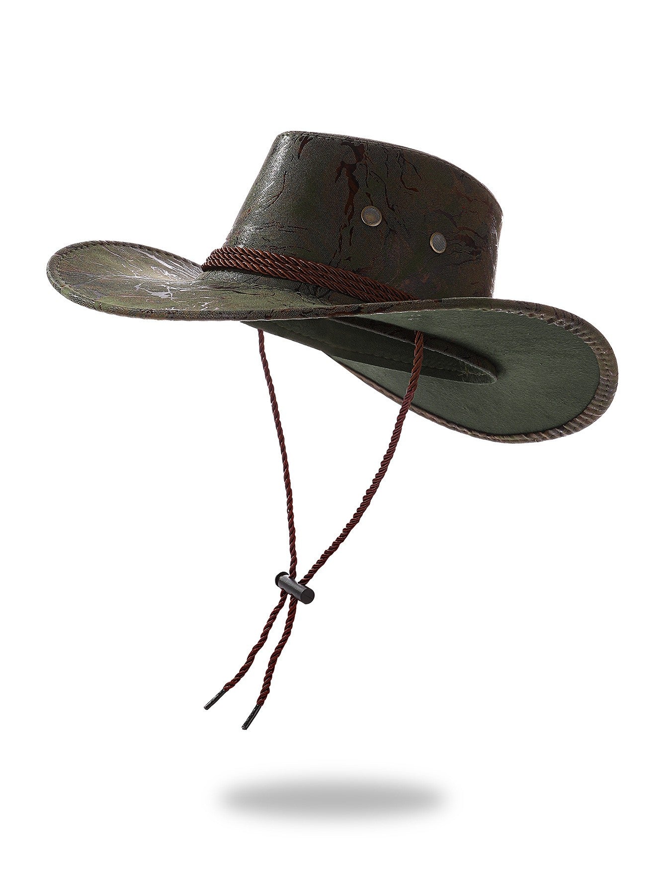 New Vintage Western Cowboy Hat For Men's Gentleman Lady Jazz Cowgirl With Leather Wide Brim Cloche Church Sombrero Hombre Caps