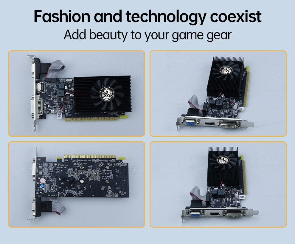 SOYO Graphics Cards NVIDIA GT730 4G GDDR3 128bit Video Card HDMI+DP+DVI For Desktop Gaming Computer Components GPU GT 730