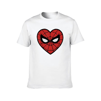 Spider Dudes in Heart T-Shirt black cotton t-shirt plain for man package man t shirt luxury T-Shirt