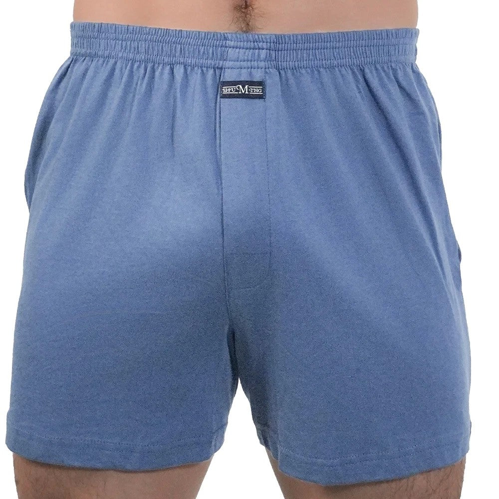 1pcs Men pijama 100% Cotton Pajama Shorts Summer Solid Elastic Waist Short Pants Casual Breathable Male Boxer Shorts Home Shorts