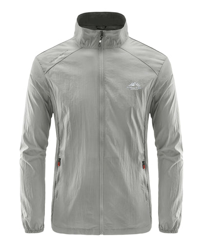 Summer Men's Sun Protection Casual Breathable Sports Windproof Water Resistant Ultrathin Jacket Outdoor Fishing Skin Clothing