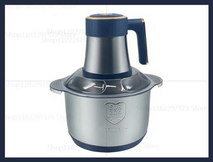 Moedor de Carne Elétrico 5L Triturador de Alimentos Aço Inoxidável Processador Cortador de Legumes Multifuncional para Liquidificadores de Cozinha