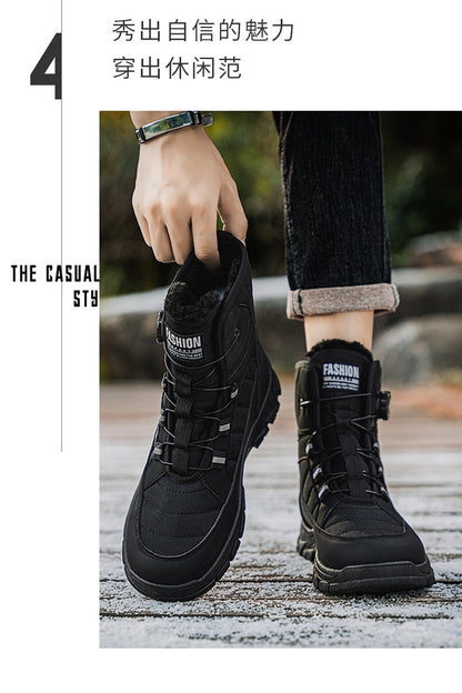 Men Top Quality Casual Snow Boots Waterproof Warm Winter Shoes Men Hiking Boots Outdoor Mountain Climbing Sneaker Man Trekking