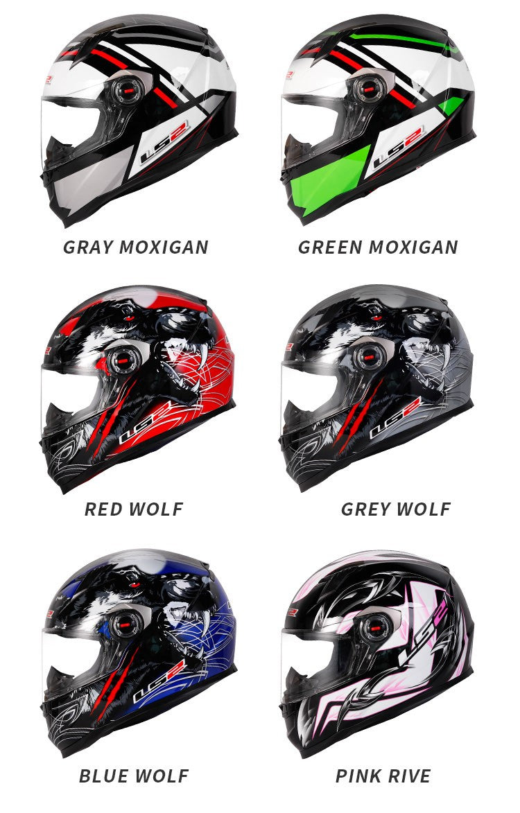 Capacete de Moto Clássico LS2 Fechado Masculino Feminino Capacete de Motocross Casco em ABS Aprovado pela ECE Acessórios para Motos FF358