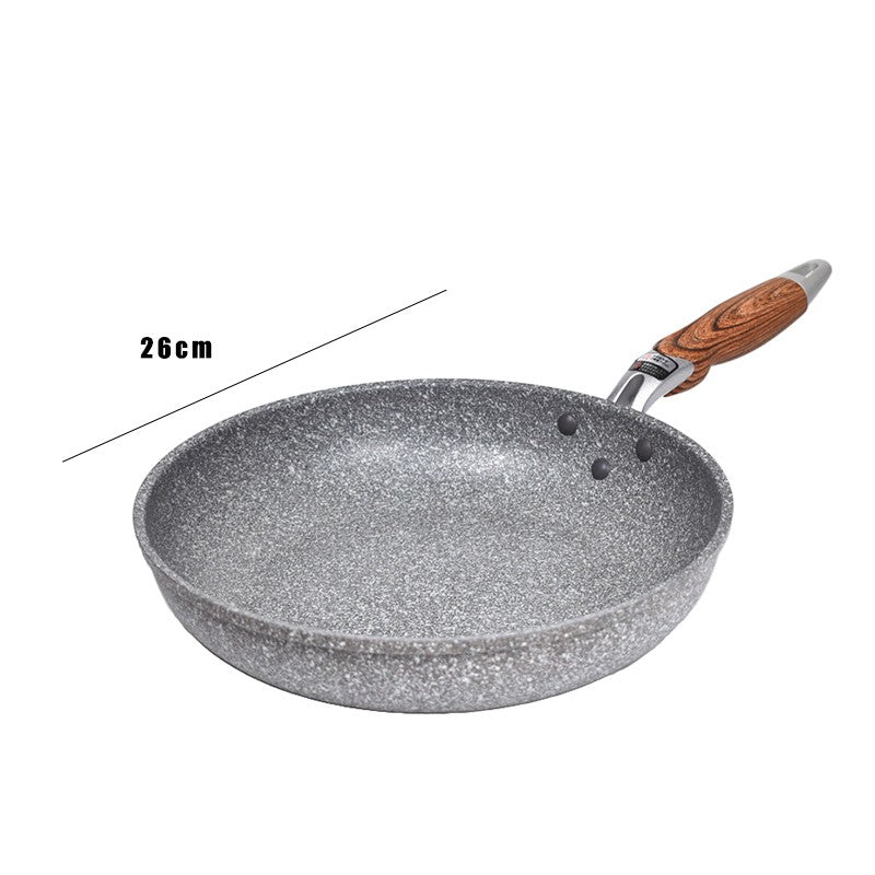 Panela Wok de Pedra Durável Antiaderente Cerâmica para Fritar Panela de Indução Frigideira para Bife Fogão a Gás Ferramenta Utensílio de Cozinha para Conjunto