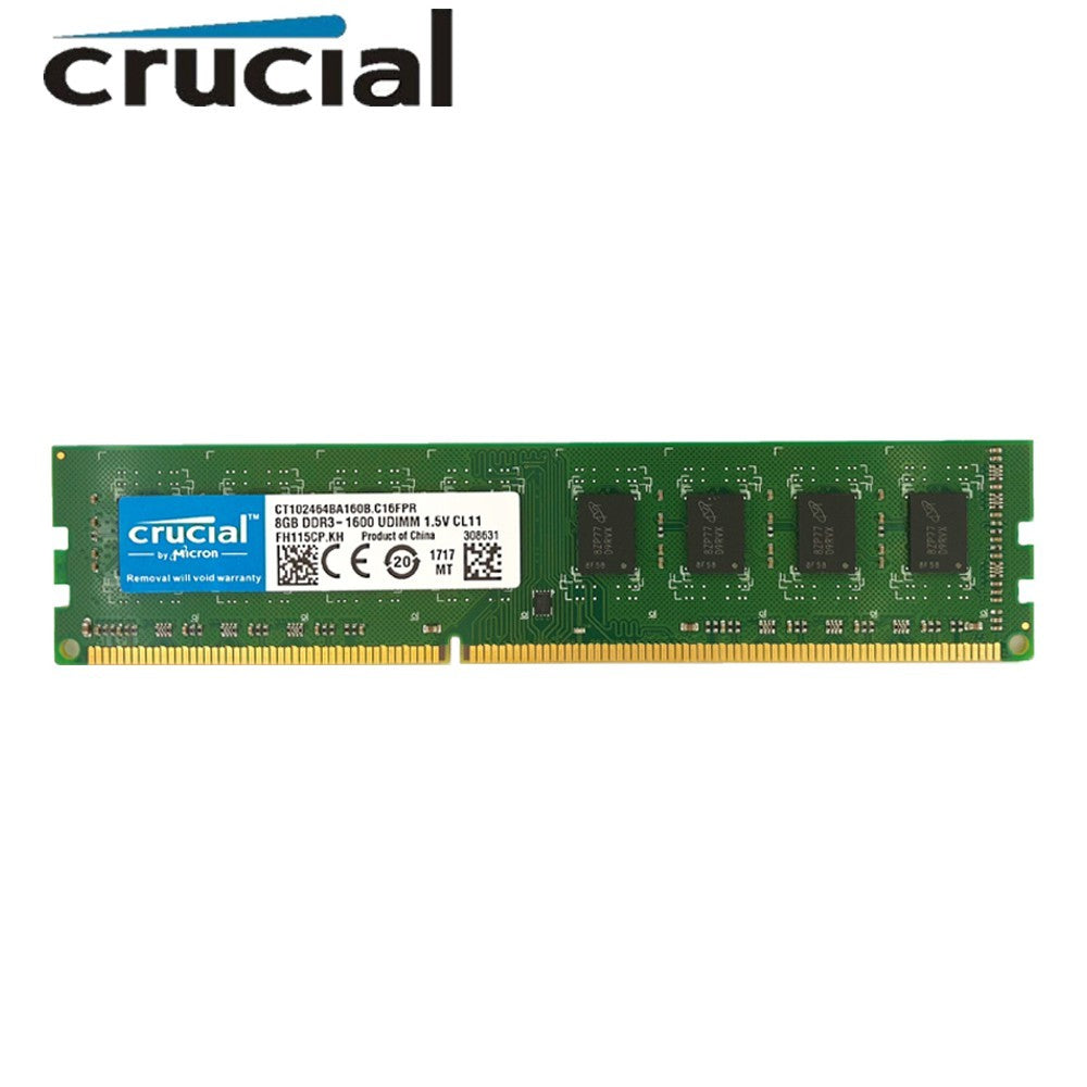 Crucial RAM DDR3 Desktop 4GB 8GB 1333mhz 1600mhz Memória DIMM PC3-12800 RAM para PC