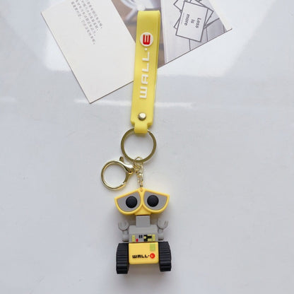 Chaveiro De Mobilização De Robô Desenho Animado Criativo Bonito Disney Wall-E Eva Chaveiro Kawaii Pingente De Decoração De Bolsa Masculina E Feminina Presente