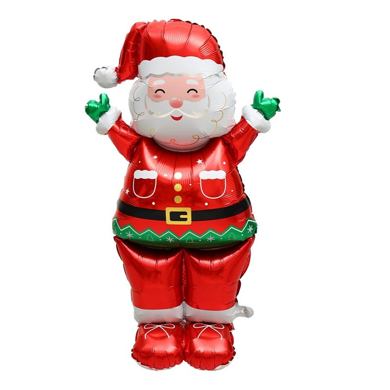 1pc Large Christmas Standing Foil Balloons Christmas Tree Santa Claus Snowman Nutcracker Christmas Foil Balloon New Year Balloon