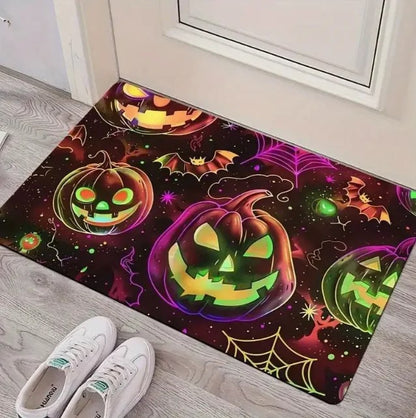 VIKAMA Christmas Gingerbread Man Welcome Floor Mat Outdoor Entrance Rug Living Room Bedroom Floor Mat Home Decoration