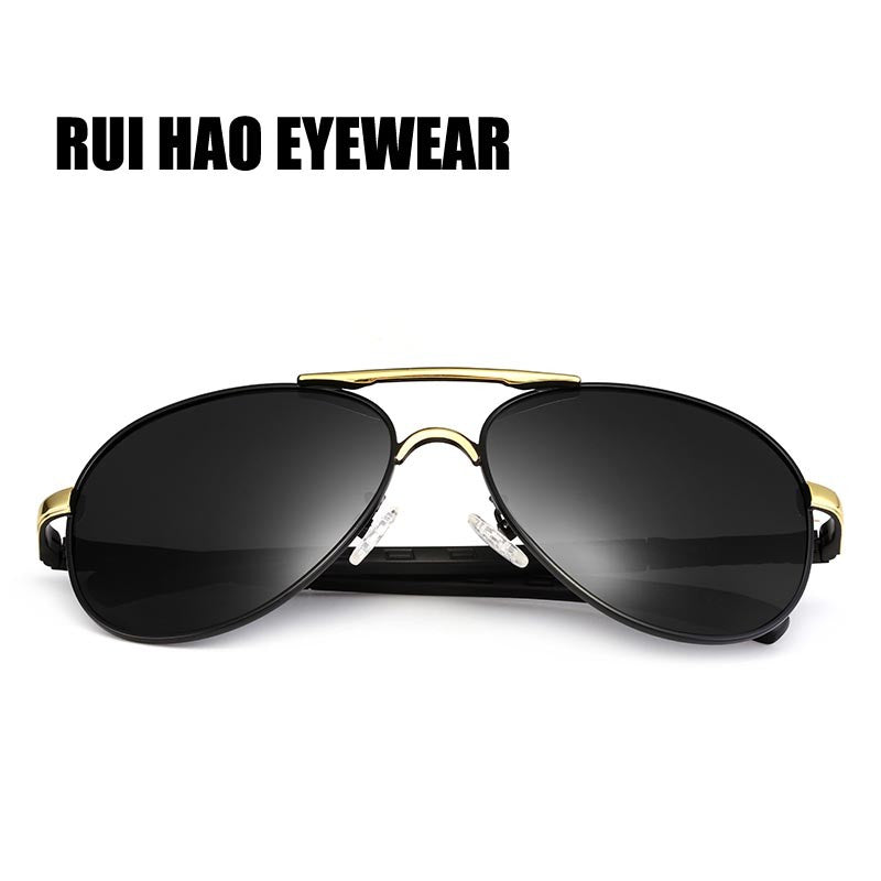 Outdoor Driving Sunglasses Mens Fashion Pilot Polarized Sun Glasses Men Women Polycarbonate Lenses 0945