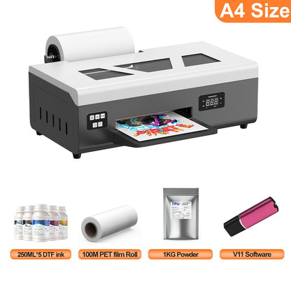 US/EU Stock A3 XP600 DTF Printer Machine A3 UV Sticker Printer DTF Printer Direct to Film Print DTF Printer A4 T-Shirt Printer