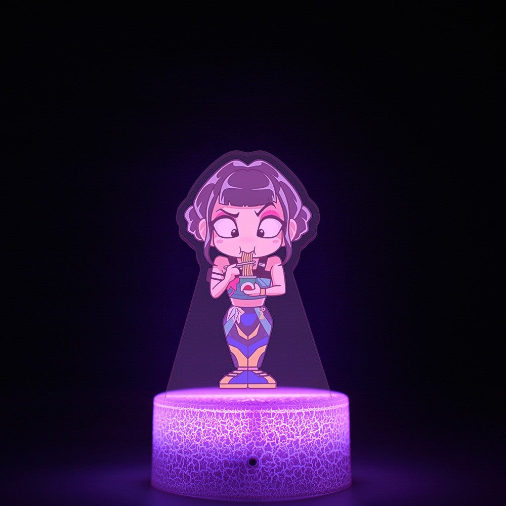 KPop K-POP Demon Hunters Kawaii Zoe Rumi Mira Saja Boys Superstar Monochrome Light Remote Control 16 Color Light Night Light