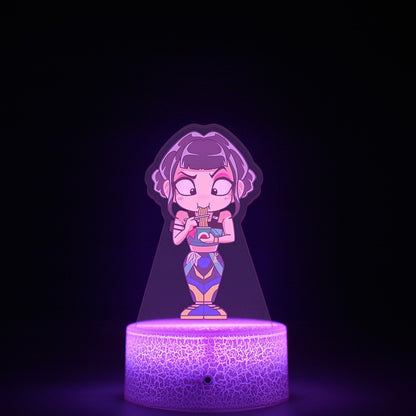 KPop K-POP Demon Hunters Kawaii Zoe Rumi Mira Saja Boys Superstar Monochrome Light Remote Control 16 Color Light Night Light