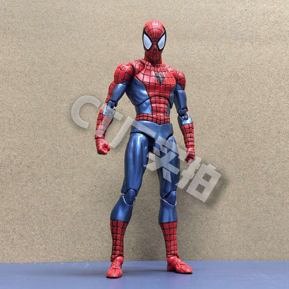 Boneco Homem-Aranha Mafex 075 Ct Toys The Amazing Spider-Man Versão Quadrinhos Mafex 185 Boneco de Ação Modelo Brinquedos Presente Infantil