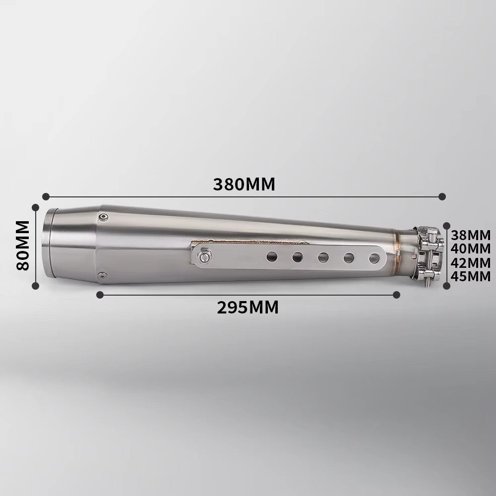 High Quality Original Inlet Retro Escape Pipe Multi Size 38/40/42/45MM For Harley 125CC Motorcycle Exhaust Pipe Muffler