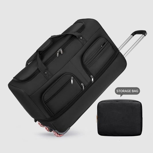 Airline Checked Bag Foldableing Overseas Moving Luggage Bag with Trolley Travel Luggage Rolling Travel Storage Bag Luggage Bag Men's Extra Large Capacity