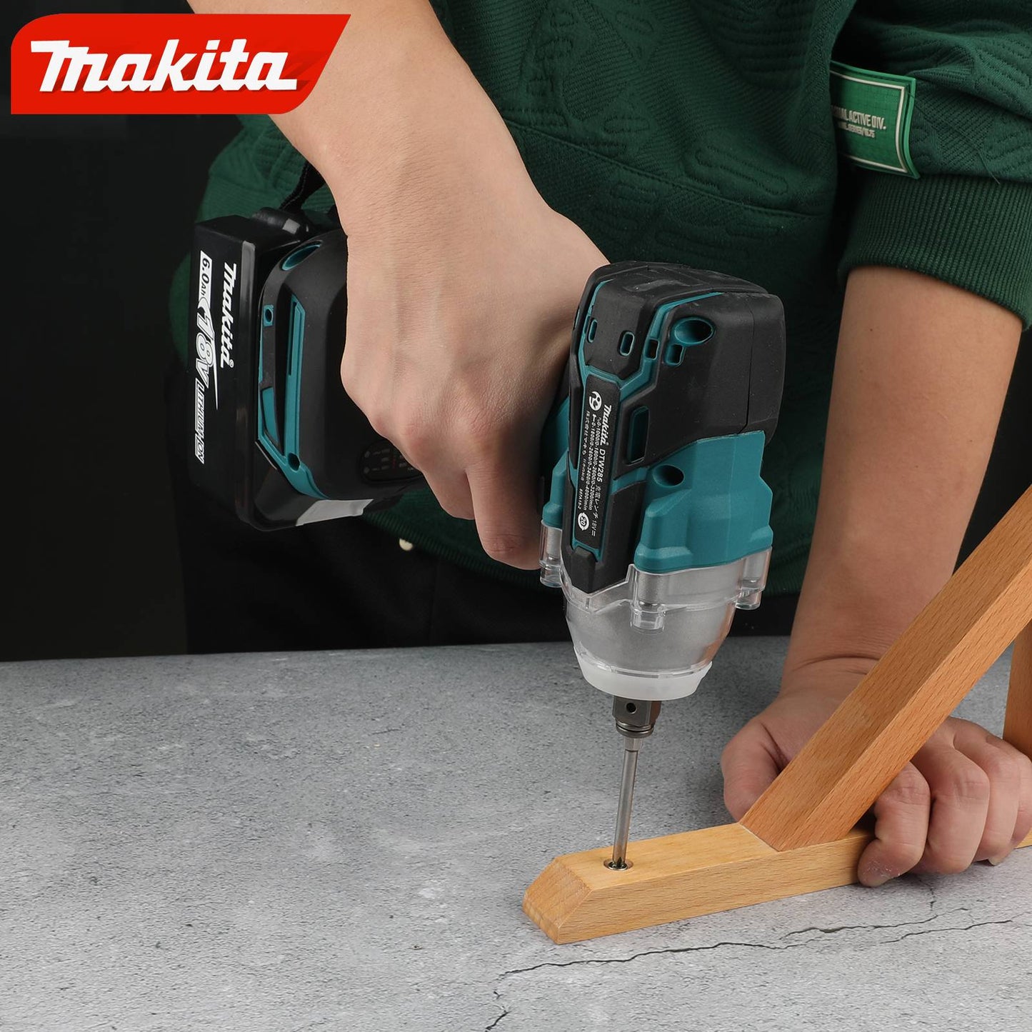 Makita DTW285 Chave de Impacto Elétrica 520N.M Chave sem Escova Ferramenta sem Fio Ferramentas Elétricas Recarregáveis para Bateria Makita 18V
