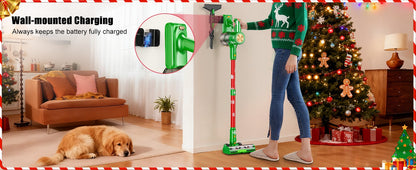 Cordless Vacuum Cleaner, 46Kpa/500W/55Mins Vacuum Cleaners for Home, Self-Standing Rechargeable Vacuum, Christmas Gifts