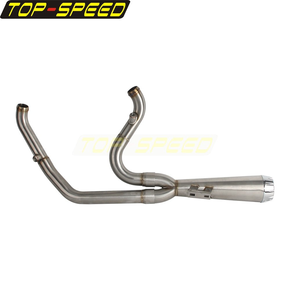 For Harley CVO Street Glide FLHXSE 2017-2025 CVO Road Glide ST FLTRXSTSE 2024-2025 2-Into-1 Exhaust Motorcycle Touring Mufflers