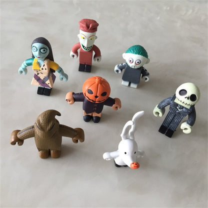 7 Christmas Nightmare Before Christmas Jack Skellington Doll Action Figures Car Ornaments