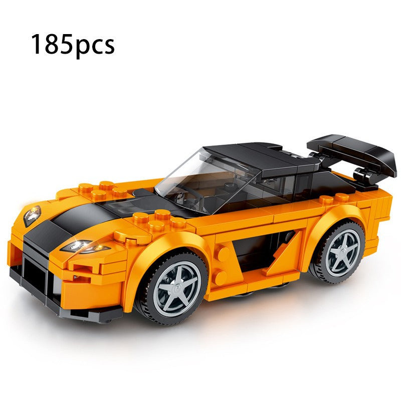 Blocos de Montar Esportivos de Carro MOC Corrida Urbana Bloco de Montar Esportivo de Rally Clássico Veículos Super Corredores Presente de Natal Brinquedos Técnicos