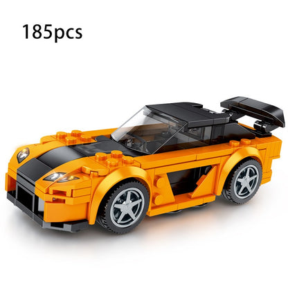 Blocos de Montar Esportivos de Carro MOC Corrida Urbana Bloco de Montar Esportivo de Rally Clássico Veículos Super Corredores Presente de Natal Brinquedos Técnicos
