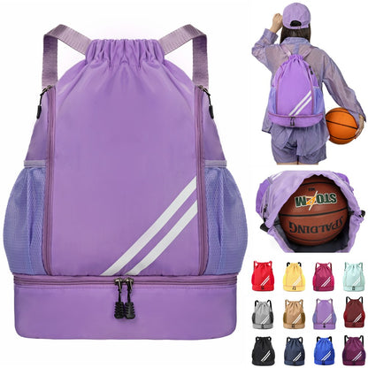 Mochila Esportiva de Basquete para Viagem, Mochila de Natação Impermeável para Fitness, Bolsa Esportiva de Viagem, Bolsa de Basquete, Mochila para Caminhada e Escalada