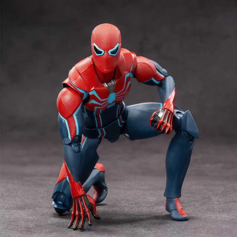 Genuine Marvel Legends Homem-Aranha Ps4 Peter Parker Dourado Preto Vermelho Action Figure Modelo Brinquedos Decoração de Mesa Presentes de Aniversário para Crianças